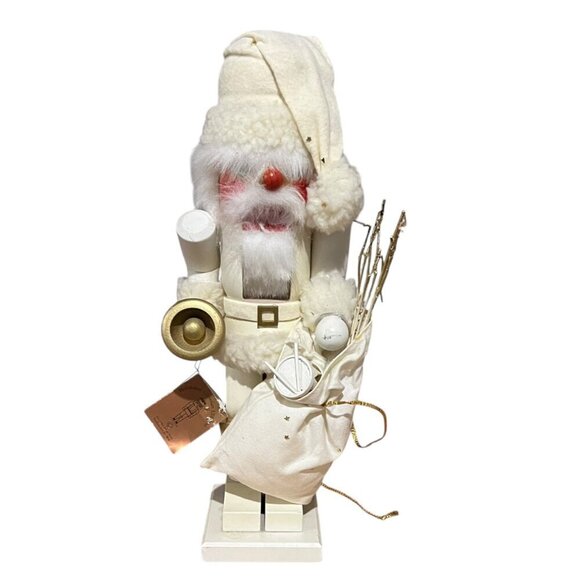 Vintage Holzkunst Christian Ulbricht Nutcracker White & Gold  Handmade W German - Picture 11 of 13